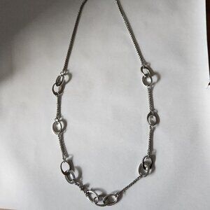 Charming Charlie Silver Tone Chain Link Necklace